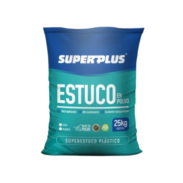 ESTUCO PLASTICO SUPERPLUS INTERIOR POLVO 25 KLS