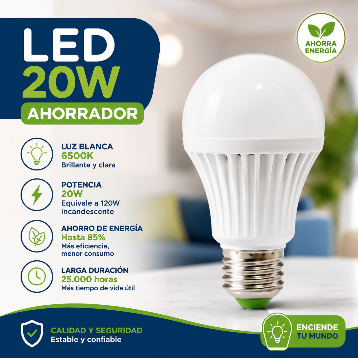 LED 20W AHORRADOR