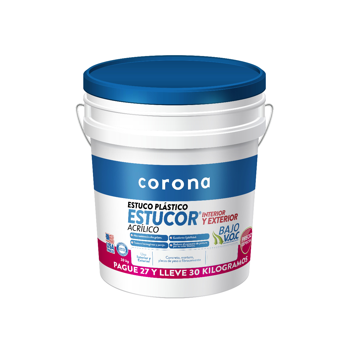 ESTUCOR ESTUCO PLASTICO 30 KG